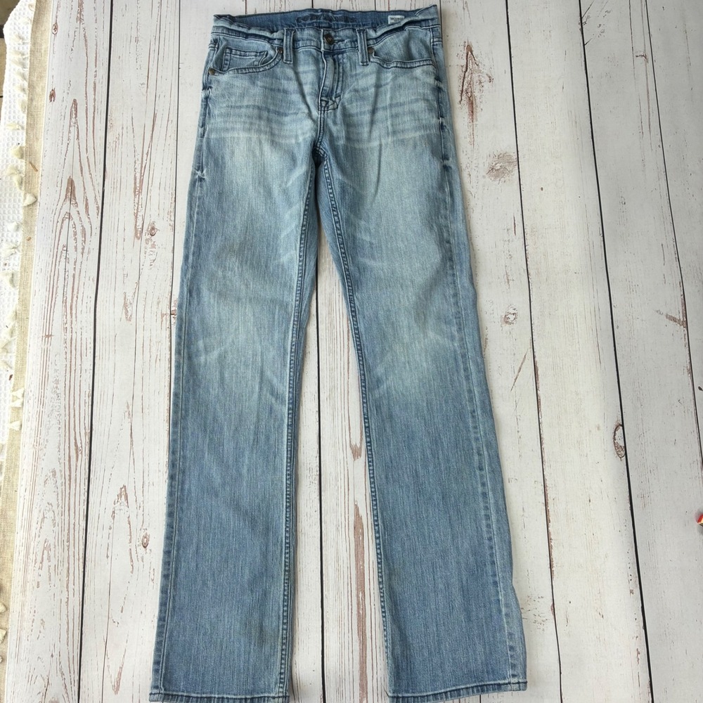 Cody James Mens Light Wash Straight Leg Western Jeans 30x36 Stretch Denim